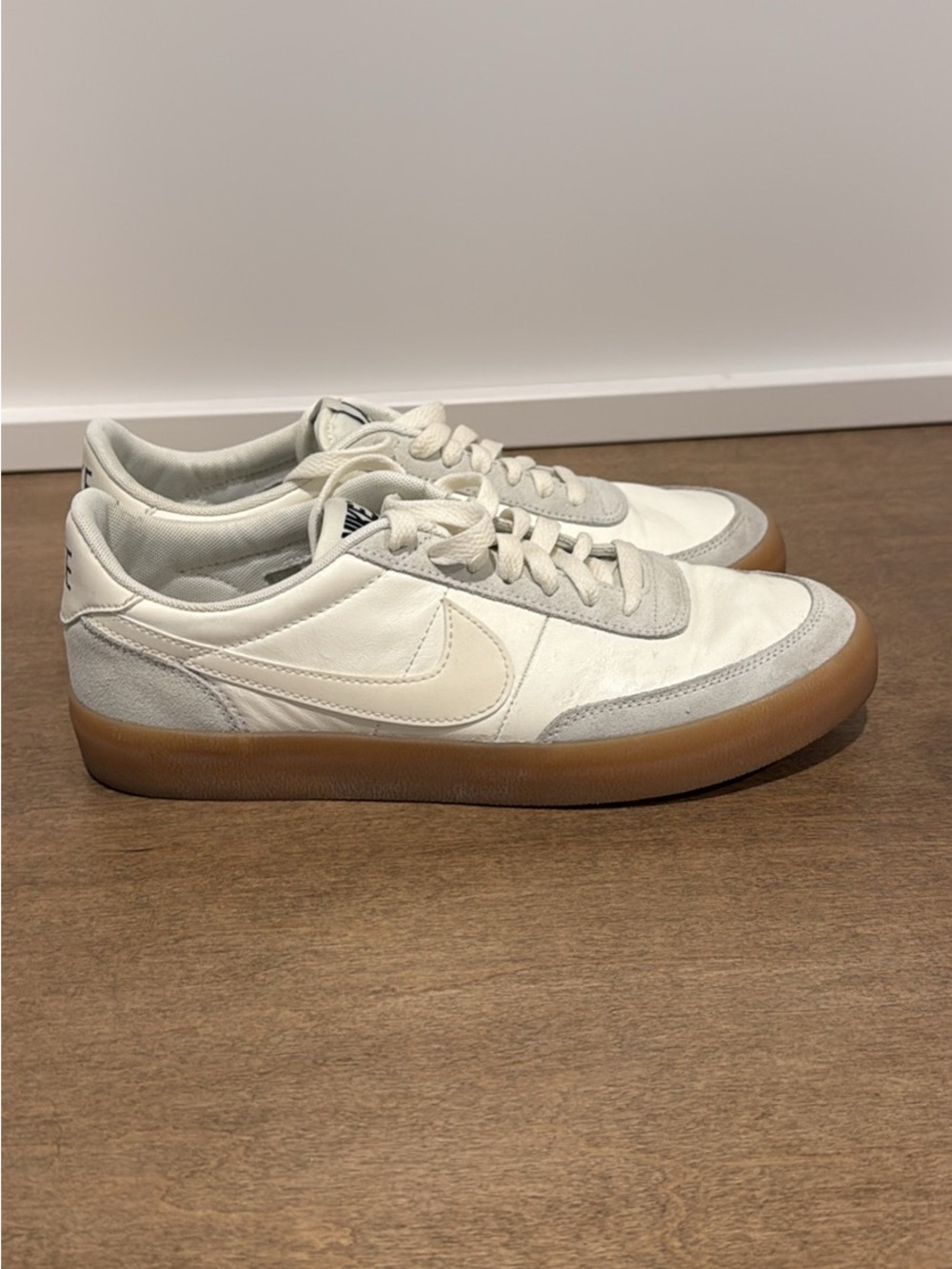 Nike Women’s Low-Top Sneakers in White, Light Gray and Gum
